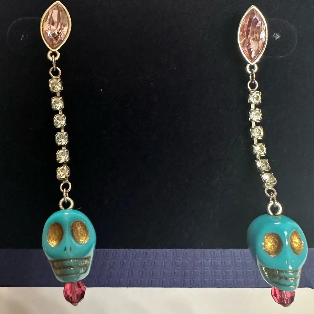 Swarovski Sugar Skull Drop earrings - Picture 3 of 8